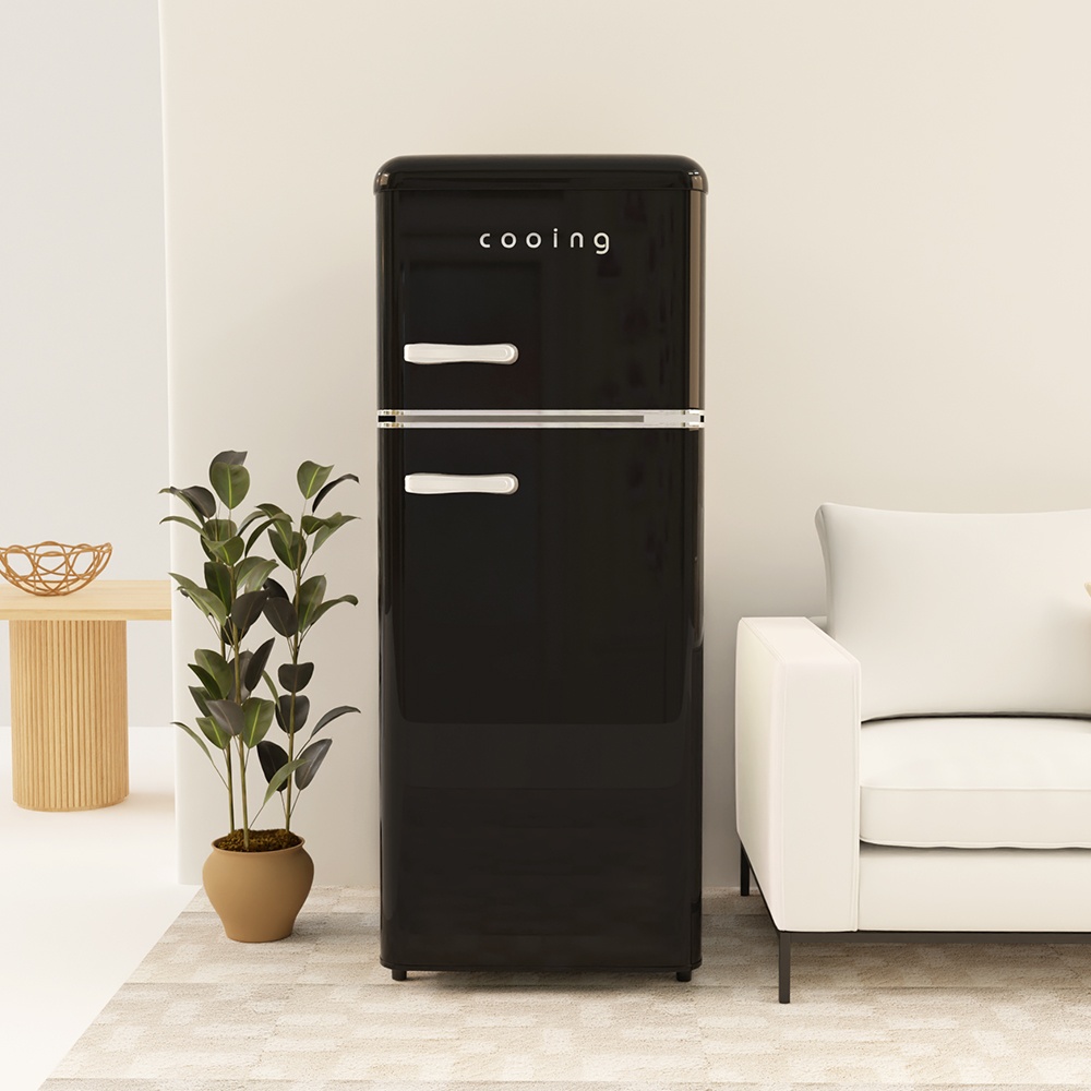 가성비 갑 쿠잉 레트로 소형냉장고 REF-D121 블랙 극찬 후기