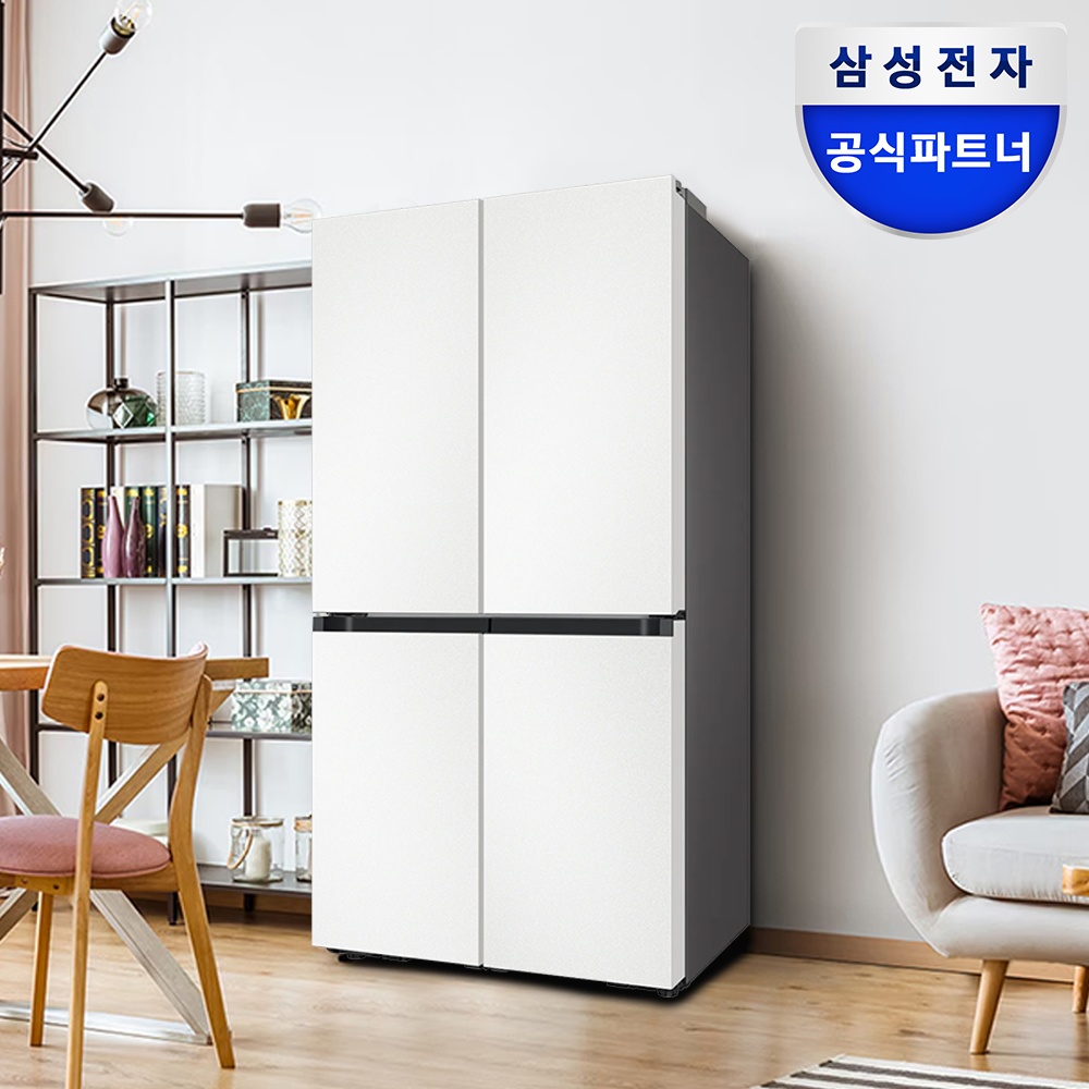 [단하루혜택가169만] 삼성 비스포크 Ai 냉장고 1등급 4도어 RM70F90R1ZD 에센셜화이트 대용량 추천템