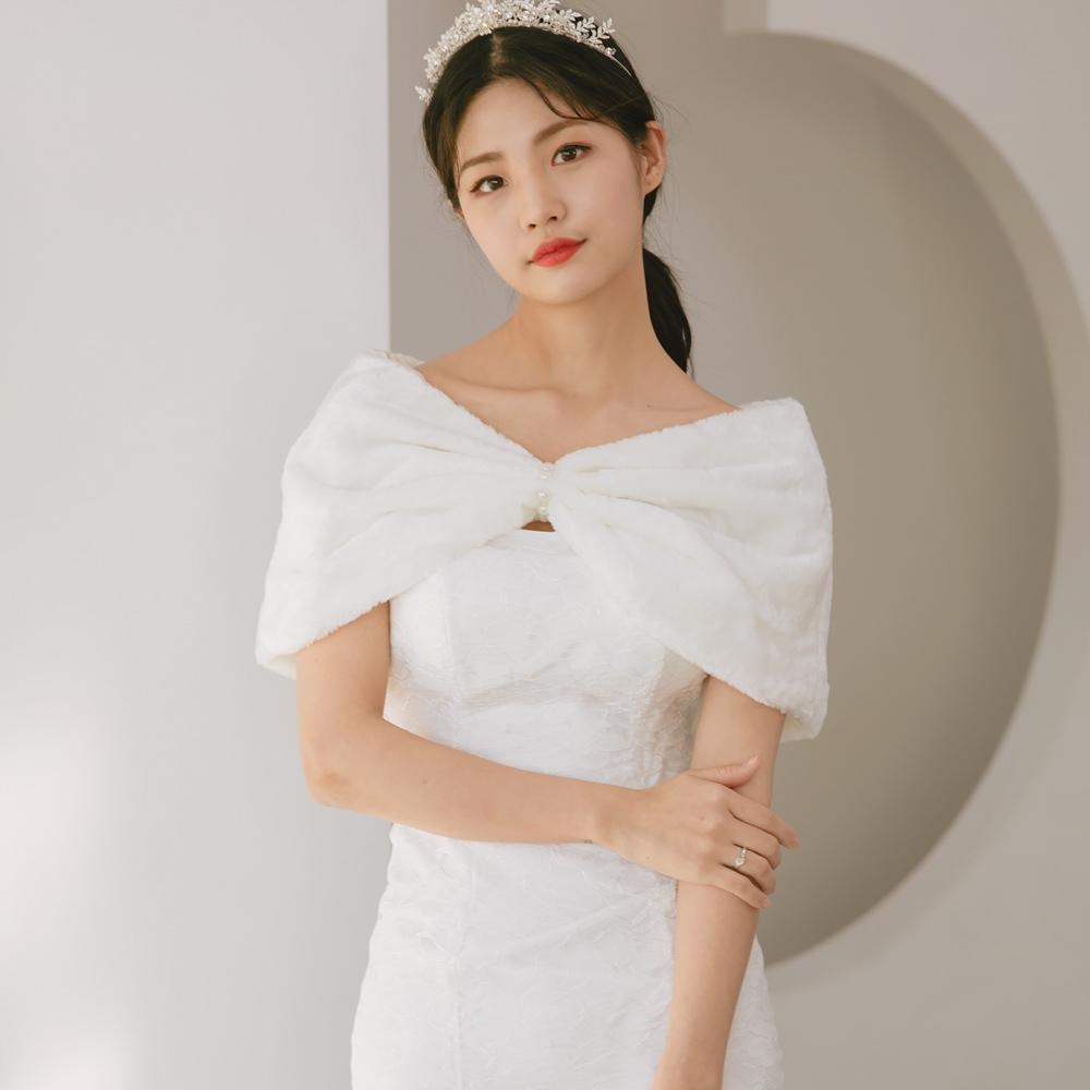 릴리드레스 신부망토 웨딩 퍼볼레로 드레스숄 망토 케이프 사용 후기