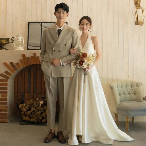 “화이트 등노출 이브드레스 대여, 브라이덜샤워 필수템”