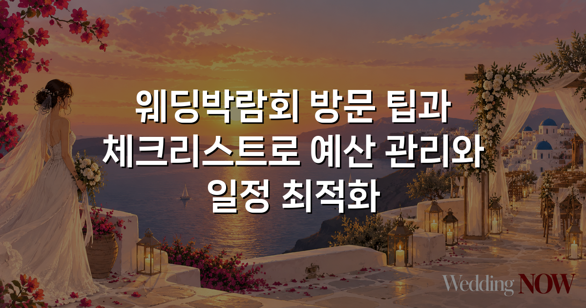 웨딩박람회 방문 팁과 체크리스트로 예산 관리와 일정 최적화