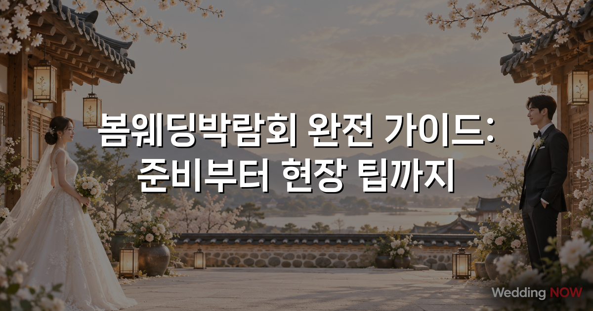 봄웨딩박람회 완전 가이드: 준비부터 현장 팁까지