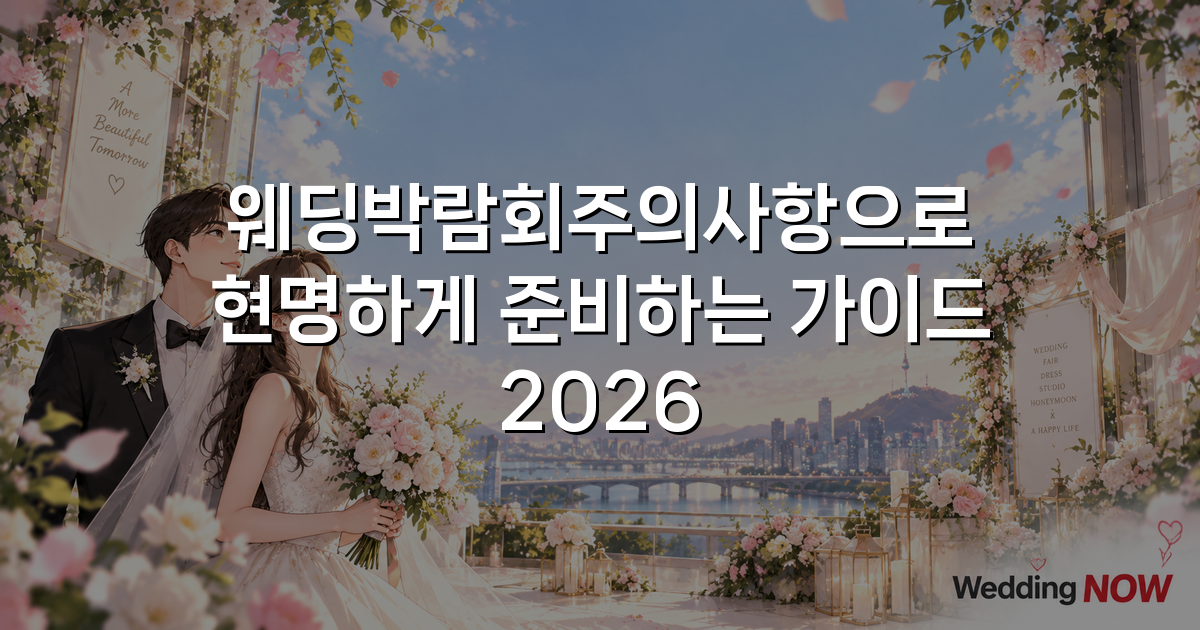 웨딩박람회주의사항으로 현명하게 준비하는 가이드 2026