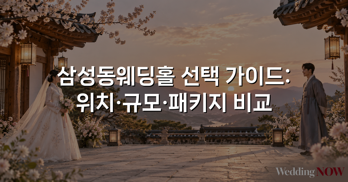 삼성동웨딩홀 선택 가이드: 위치·규모·패키지 비교