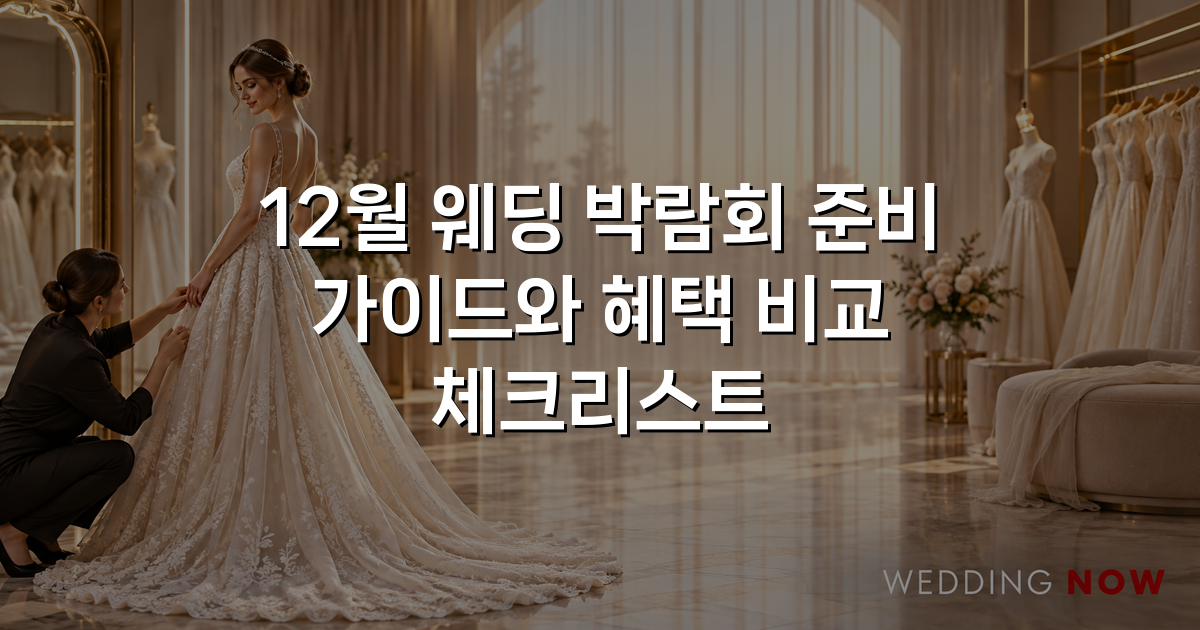 12월 웨딩 박람회 준비 가이드와 혜택 비교 체크리스트