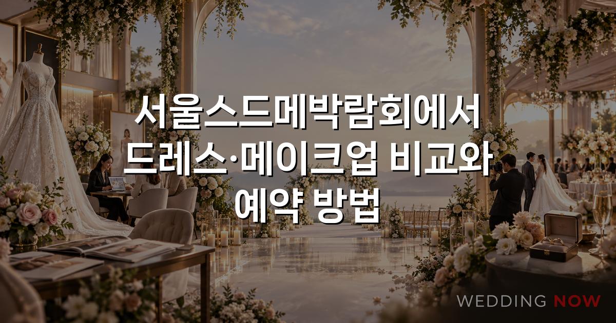 서울스드메박람회에서 드레스·메이크업 비교와 예약 방법