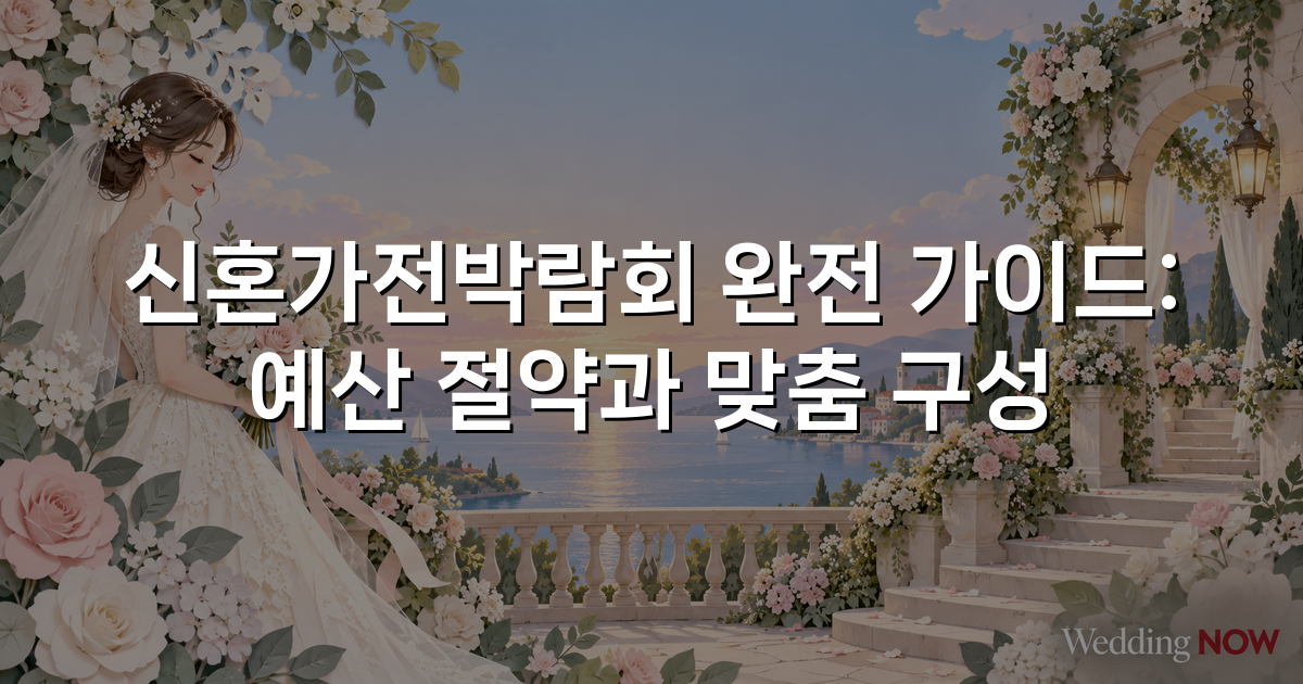 신혼가전박람회 완전 가이드: 예산 절약과 맞춤 구성