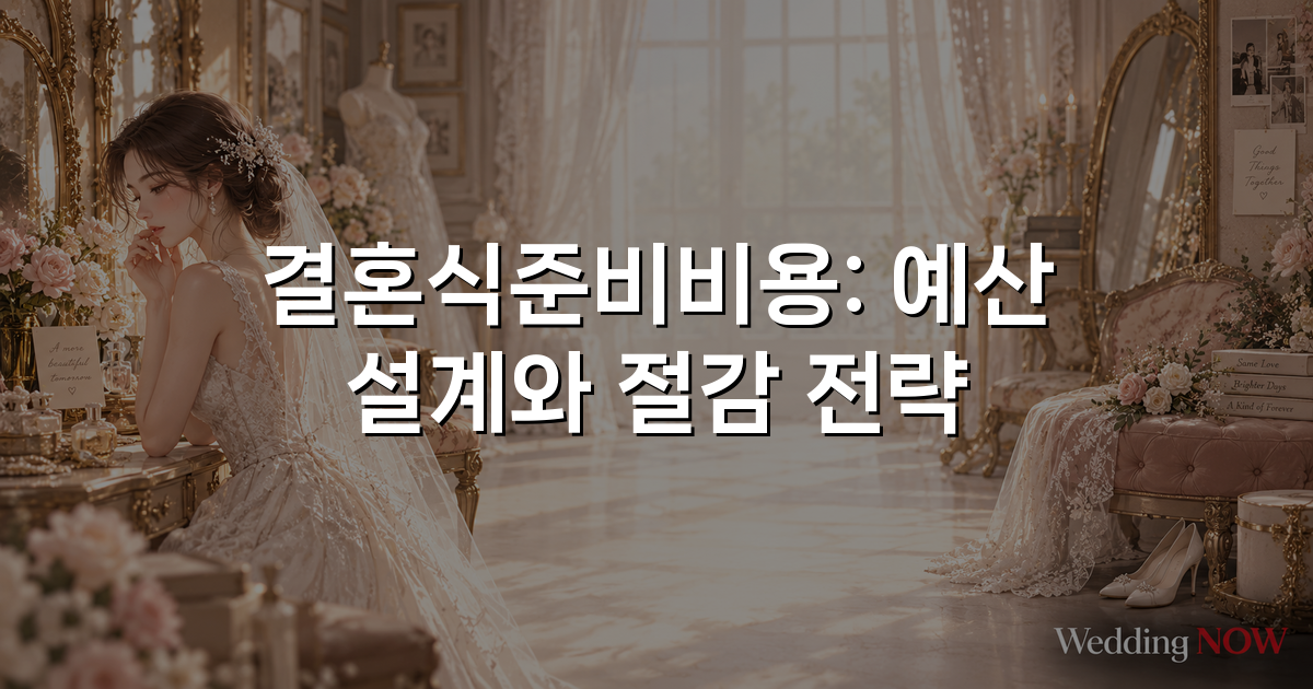 결혼식준비비용: 예산 설계와 절감 전략
