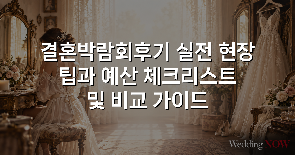 결혼박람회후기 실전 현장 팁과 예산 체크리스트 및 비교 가이드