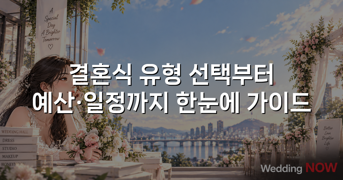 결혼식 유형 선택부터 예산·일정까지 한눈에 가이드
