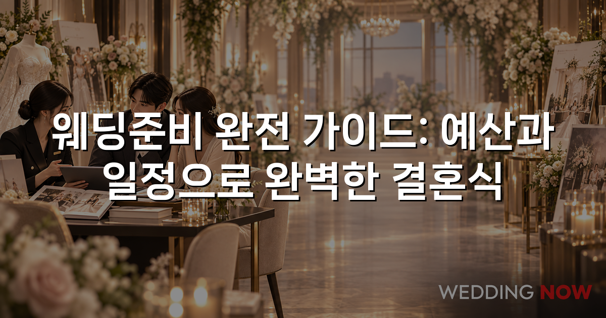 웨딩준비 완전 가이드: 예산과 일정으로 완벽한 결혼식
