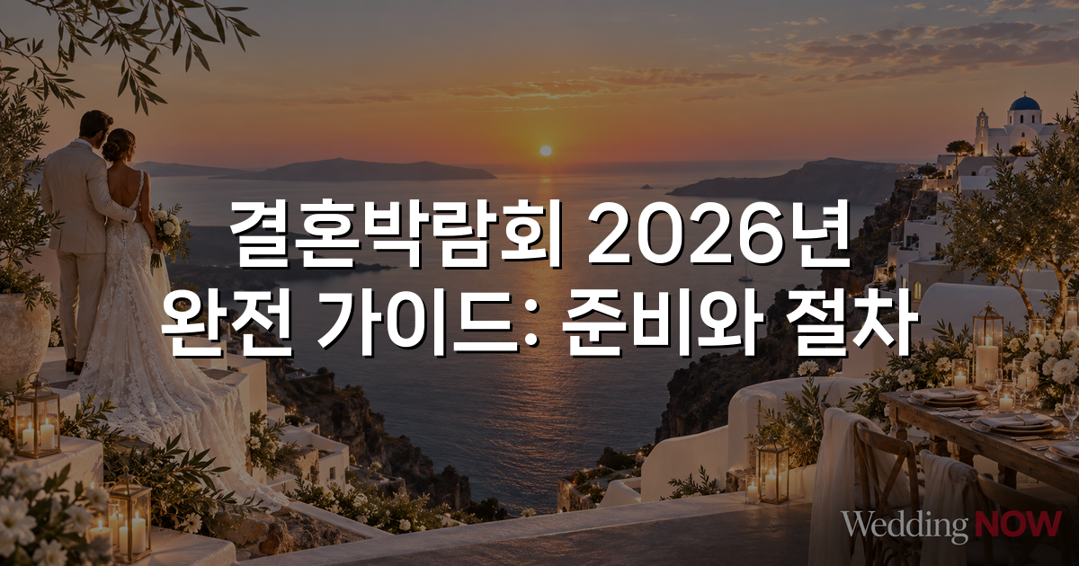 결혼박람회 2026년 완전 가이드: 준비와 절차