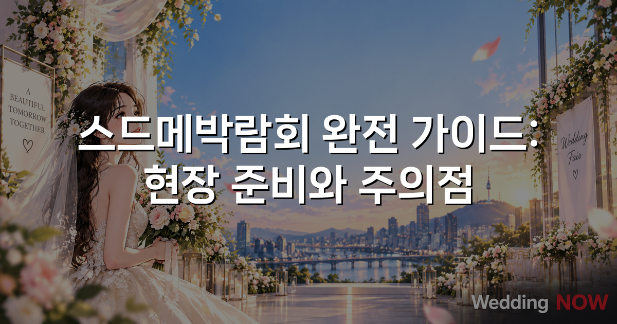 스드메박람회 완전 가이드: 현장 준비와 주의점
