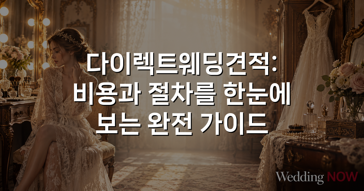 다이렉트웨딩견적: 비용과 절차를 한눈에 보는 완전 가이드