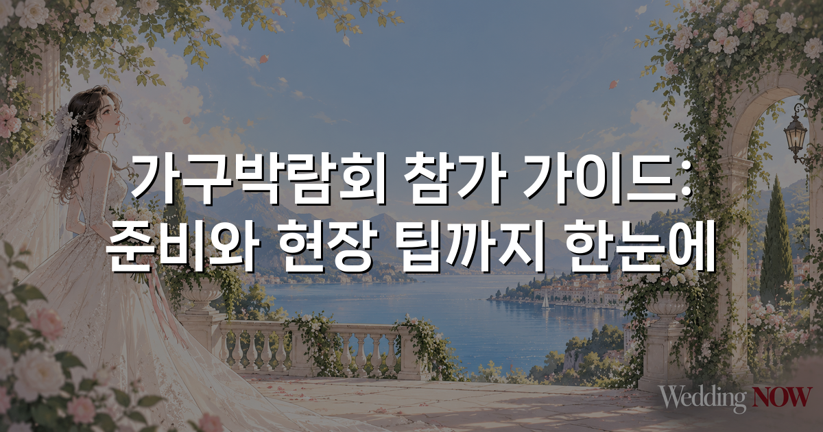 가구박람회 참가 가이드: 준비와 현장 팁까지 한눈에