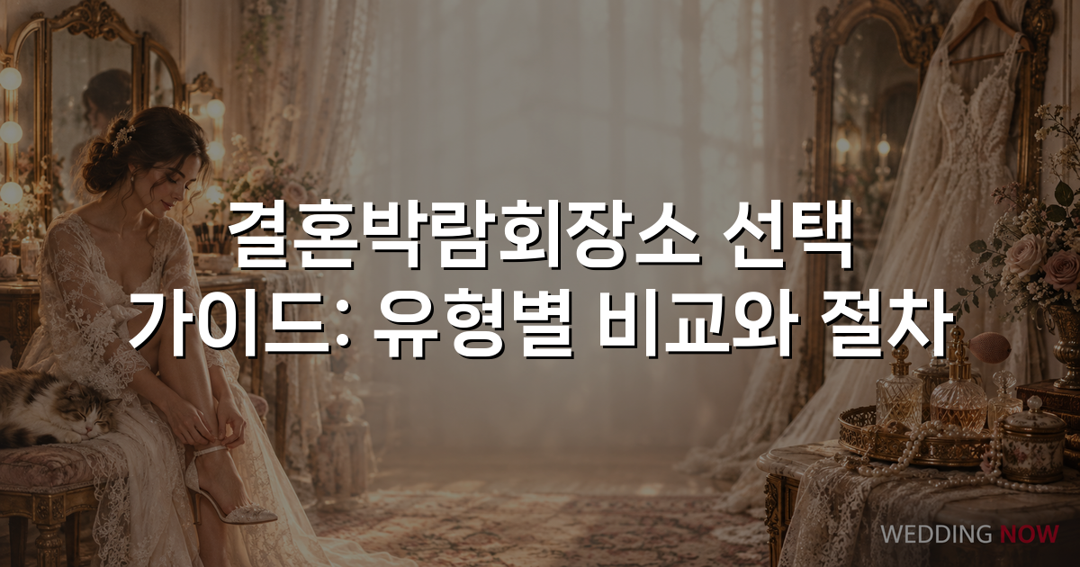 결혼박람회장소 선택 가이드: 유형별 비교와 절차