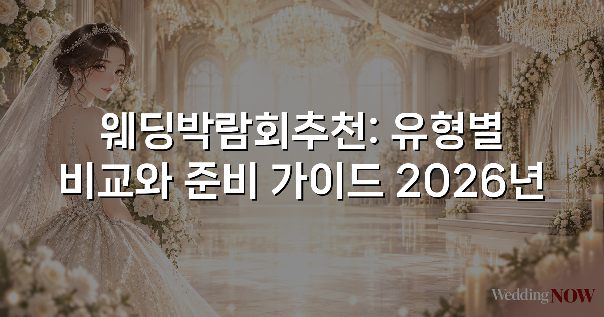 웨딩박람회추천: 유형별 비교와 준비 가이드 2026년
